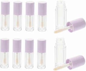 14pcs Clear Lip Gloss Tubes with Wands Portable Plastic Lip Gloss Containers Cute Lightweight and for Makeup Bags