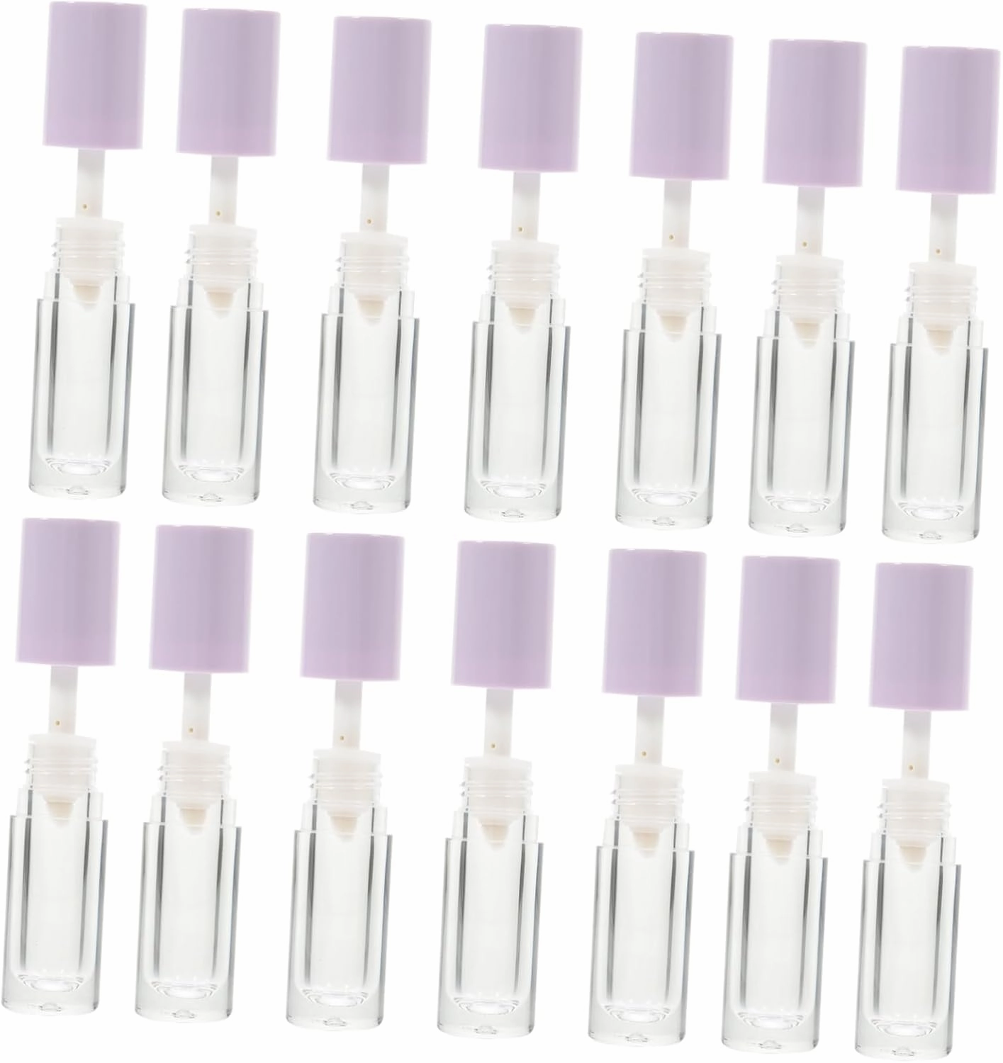 14pcs Clear Lip Gloss Tubes with Wands Refillable Plastic Containers for Lip Balm Portable and Lightweight for Makeup Bag for and Personal Use