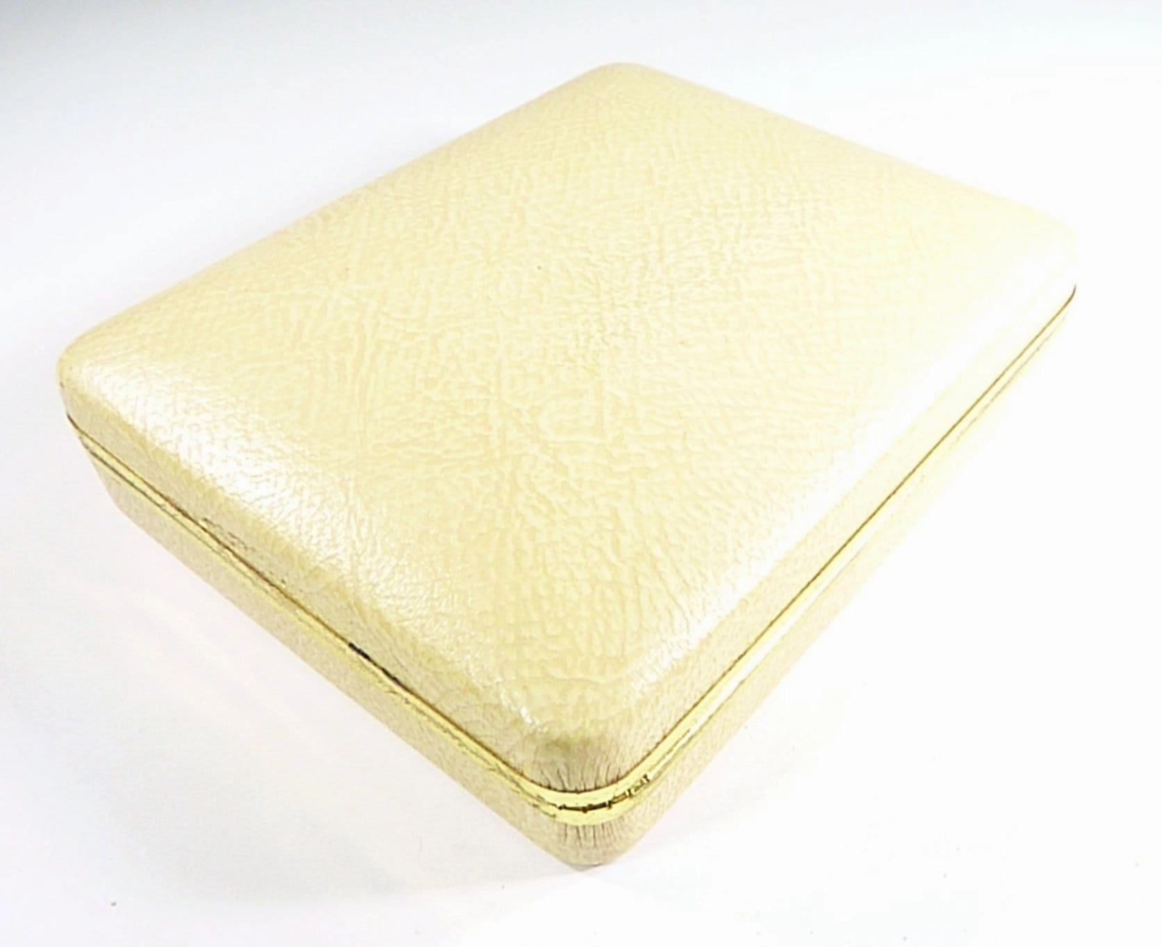 1960s Kigu Vanity Set Film Props Mother Of Pearl Compact / Lipstick