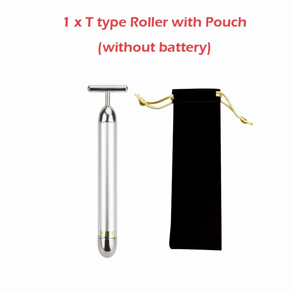24K Gold Roller Vibrating Facial Massager