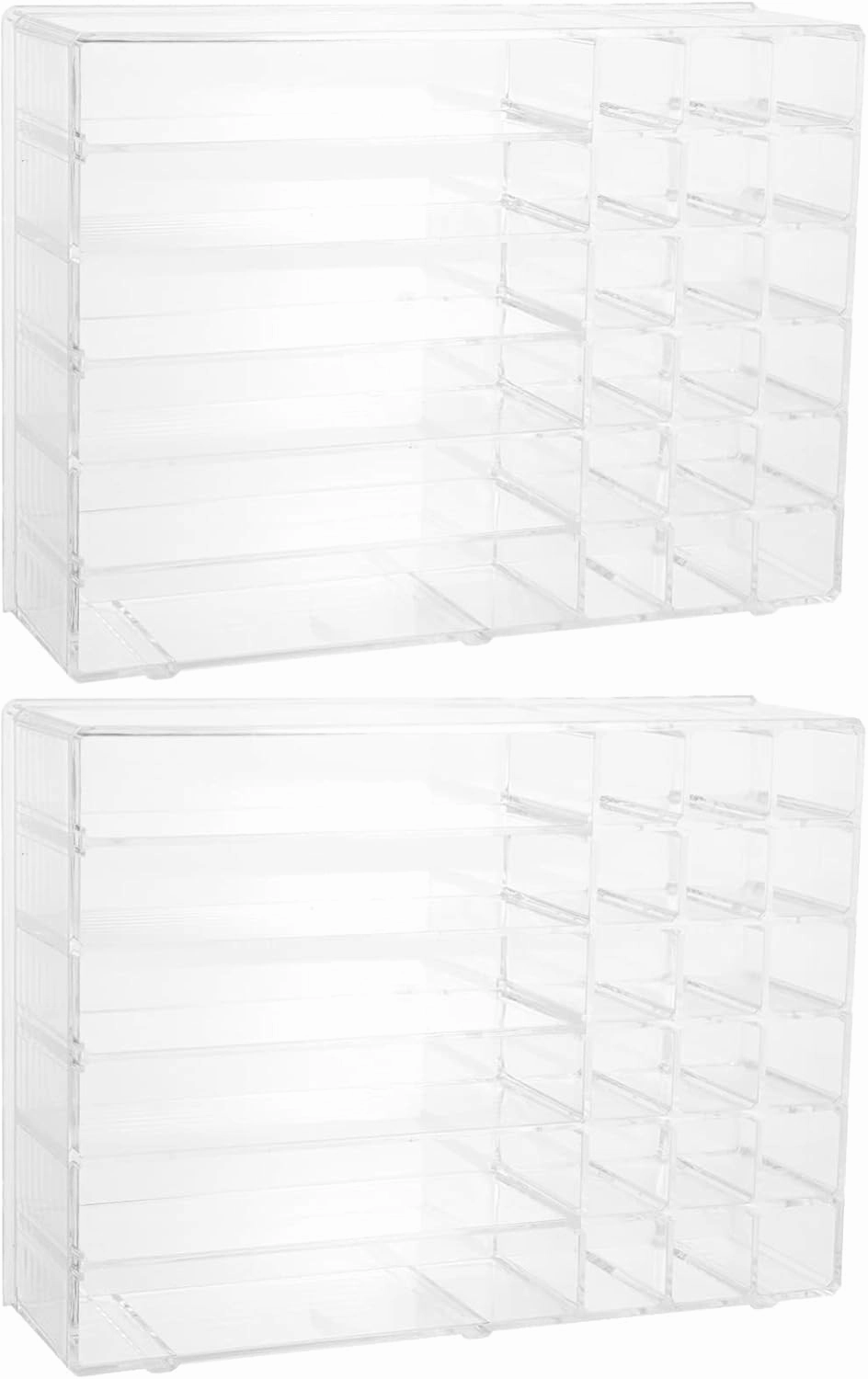 2pcs makeup storage box cosmetics lip gloss clear makeup holder lip gloss holder small makeup storage lipstick organizer make up organiser Makeup Organizer tray Acrylic drawer