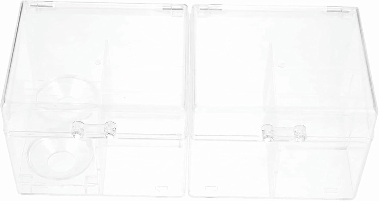 2Pcs Makeup Storage Box Makeup Lip Gloss Clear lipglosses Lipstick Organizer Tower Jewelry Organizer Tray Acrylic Cosmetics Organizer Cosmetic Rack (As Shown 12x10.8cm)