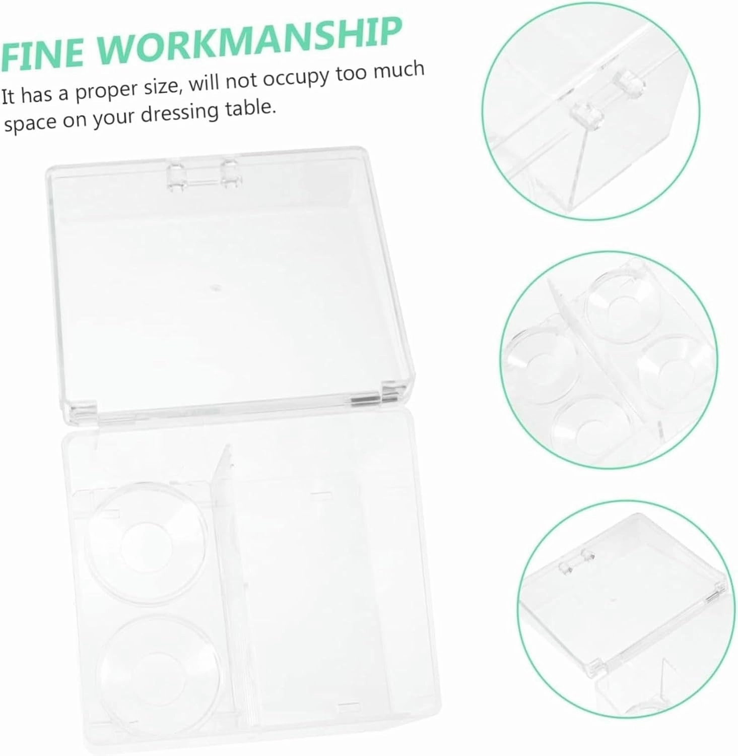 2Pcs makeup storage box makeup lip gloss clear lipglosses lipstick organizer tower jewelry organizer tray Acrylic Cosmetics Organizer Cosmetic rack Makeup Cotton Organizer (As Shown 1 12x10.8cm)