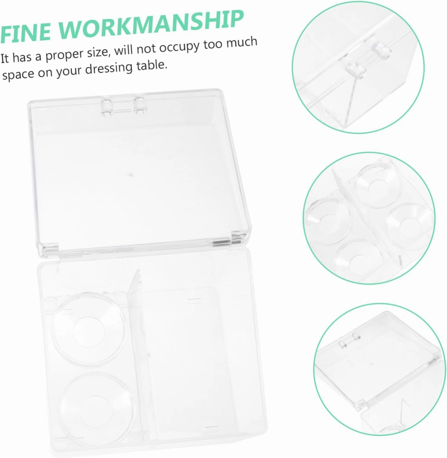 2Pcs makeup storage box makeup lip gloss clear lipglosses lipstick organizer tower jewelry organizer tray Acrylic Cosmetics Organizer Cosmetic rack Makeup Cotton Organizer (As Shown 1 12x10.8cm)