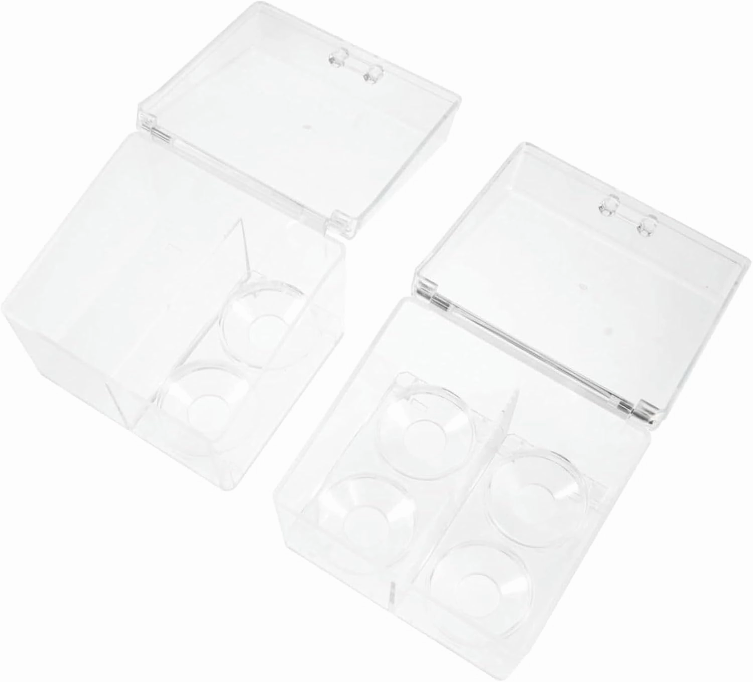 2Pcs makeup storage box makeup lip gloss clear lipglosses lipstick organizer tower jewelry organizer tray Acrylic Cosmetics Organizer Cosmetic rack Makeup Cotton Organizer (As Shown 1 12x10.8cm)