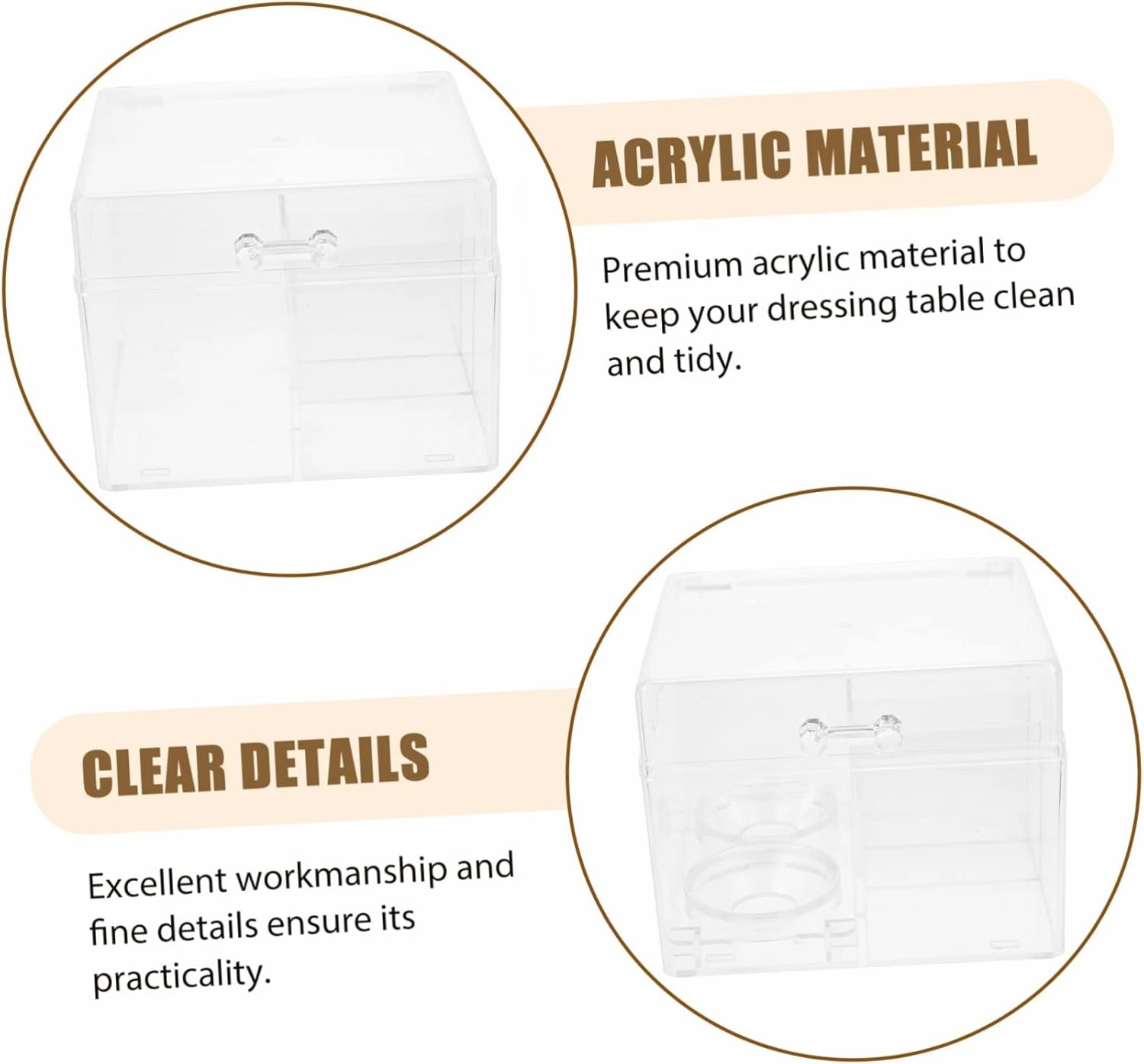 2Pcs Makeup Storage Box Makeup Lip Gloss Clear lipglosses Lipstick Organizer Tower Jewelry Organizer Tray Acrylic Cosmetics Organizer Cosmetic Rack Makeup Cotton Organizer