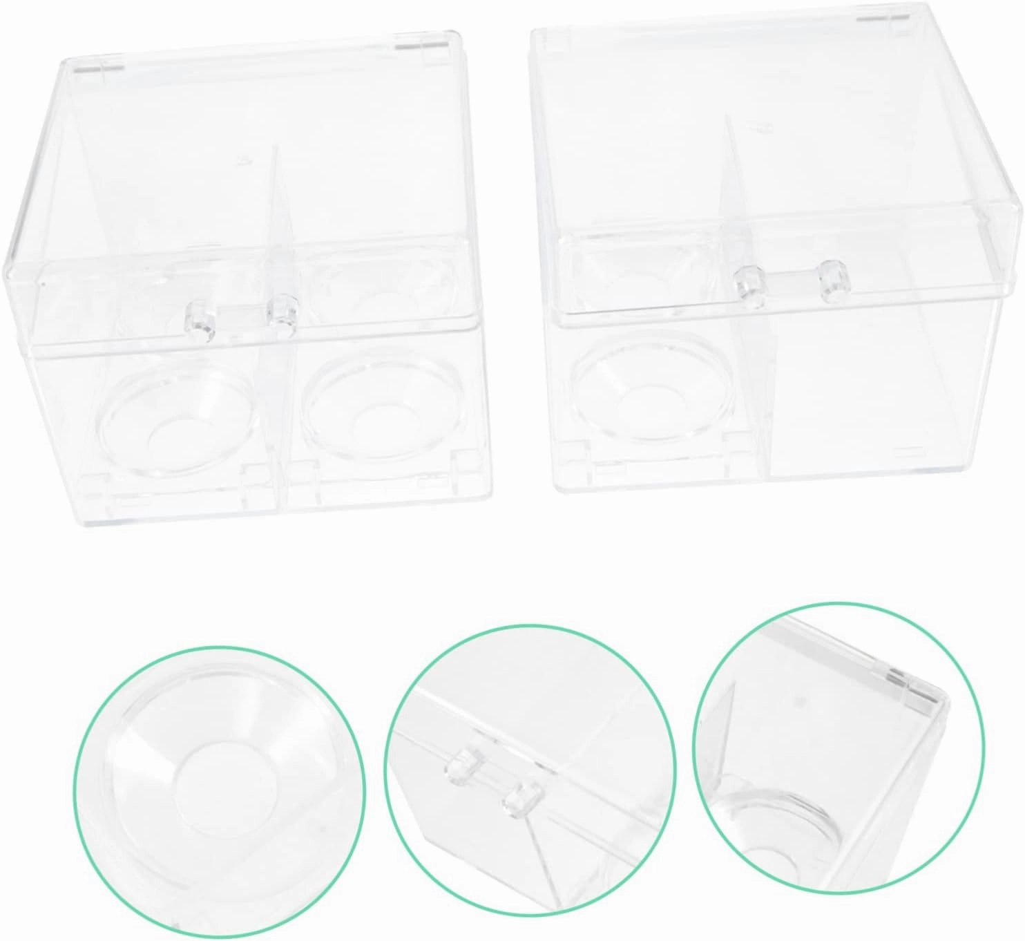 2Pcs makeup storage box makeup lip gloss clear lipglosses lipstick organizer tower jewelry organizer tray Acrylic Cosmetics Organizer Cosmetic rack Makeup Cotton Organizer