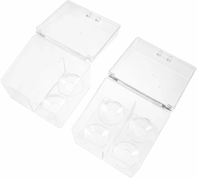 2Pcs makeup storage box makeup lip gloss clear lipglosses lipstick organizer tower jewelry organizer tray Acrylic Cosmetics Organizer Cosmetic rack Makeup Cotton Organizer