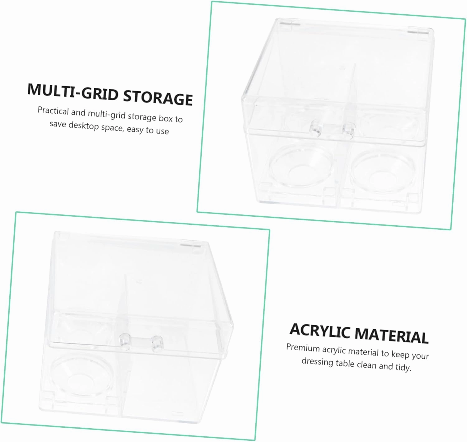 2Pcs makeup storage box makeup lip gloss clear lipglosses lipstick organizer tower jewelry organizer tray Acrylic Cosmetics Organizer Cosmetic rack Makeup Cotton Organizer