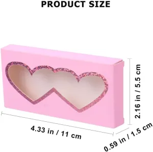 30pcs Convenient Eyelash Boxes with Clear Window False Eyelash Storage Case for Organized and Safe Makeup Travel