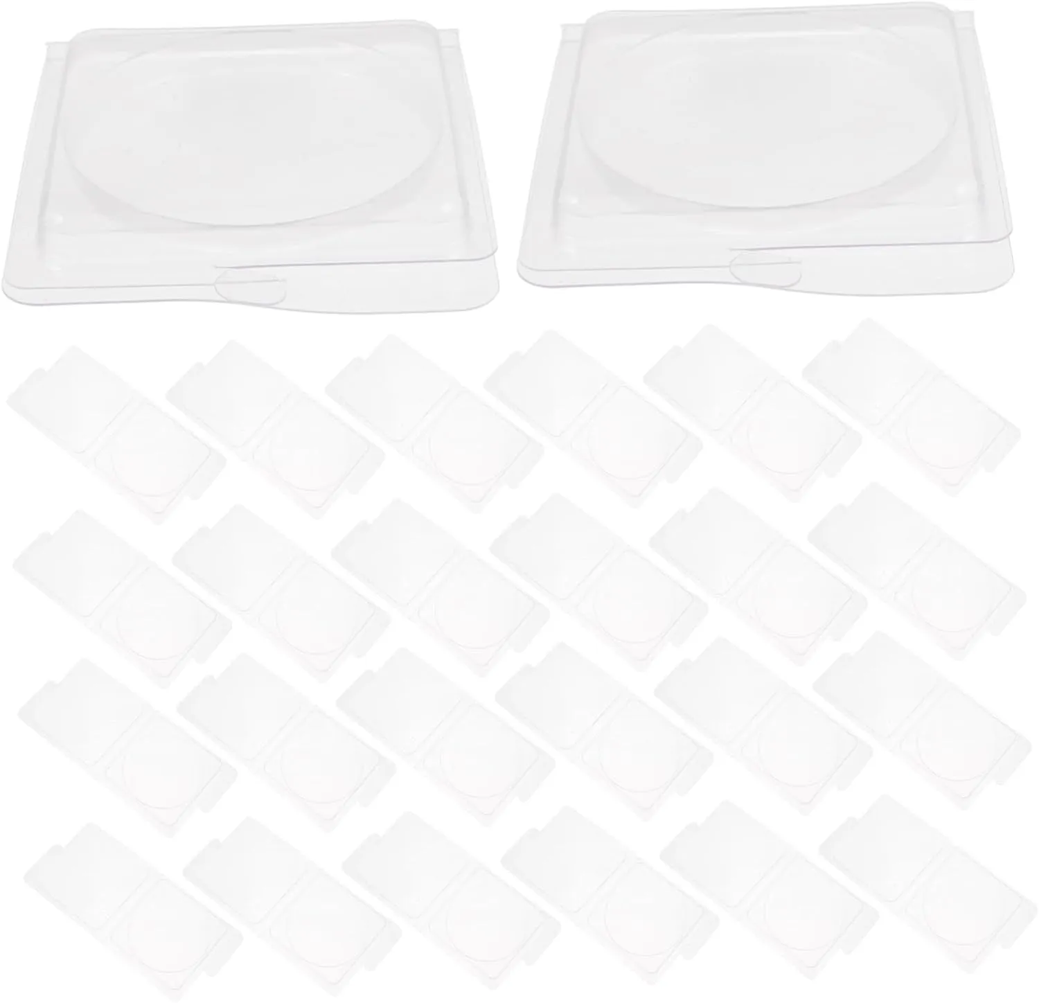 40pcs Empty Blush Palette Diy Makeup Palette Box Plastic Eyeshadow Makeup Organizer