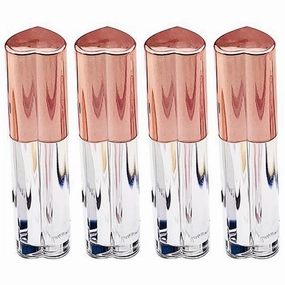 4pcs Empty Lip Gloss Tube Refillable Empty Lip Balm Gloss Containers Travel Bracket Plastic Cosmetic Containers for Women Girls DIY Makeup