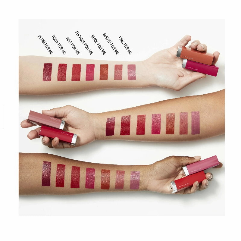 4x Maybelline Color Sensational Cream Lipstick 379 Fuchsia For Me 4.2g