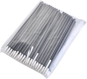 50pcs Disposable Eyeliner Brush Fine Fiber Lip Liner Eyeliner Brush Beauty Tool Makeup Eyeliner Tool Stick Applicator Mens Hair Net to Slick Back(B)