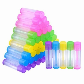 50pcs lip gloss containers empty Plastic Lip Tube lip stick containers mini lip gloss tubes Clear Lip Tube lip scrub containers empty lipstick tubes canned lip stickers 100pcs