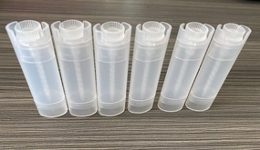 5ml Oval Lip Balm Tubes,50PCS Plastic Empty Oval Oval Deodorant Containers Lip Gloss Container Holder With Caps(Frost Clear)
