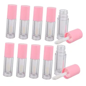 6ml Bottles with Wands 10pcs Empty Lip Gloss Tube Wand for Easy Refill Portable Beauty Product