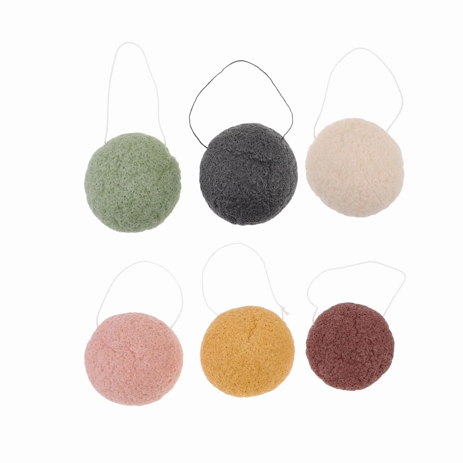 6Pcs Facial Cleansing Sponges Reusable Makeup Remover for Daily Skin Care Gentle Face Wash Suitable for All Skin Soft and Comfortable
