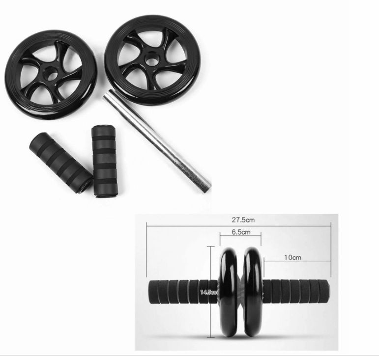 AB Fitness Wheel Roller with Free Knee Mat