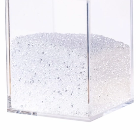 Acrylic Diamond Makeup Beads for Brush Holder,Makeup Filler Beads(Clear,4mm,2Pints)