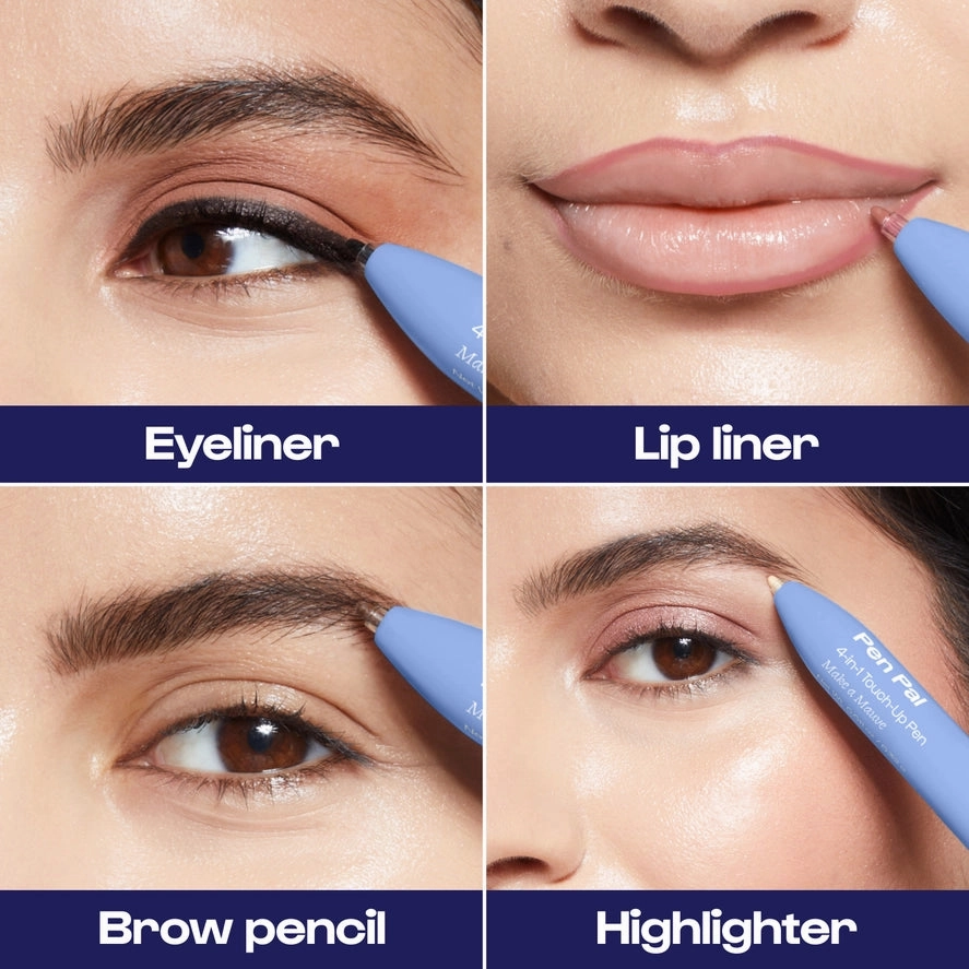 Alleyoop Pen Pal 4-in-1 Eye, Brow, Lip & Highlight Pen - Make A Mauve