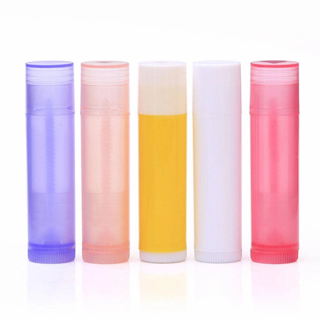 barenx 10 Pieces 5G Empty Lipstick Tubes Refillable Lip Gloss Balm Bottles Vials - Clear