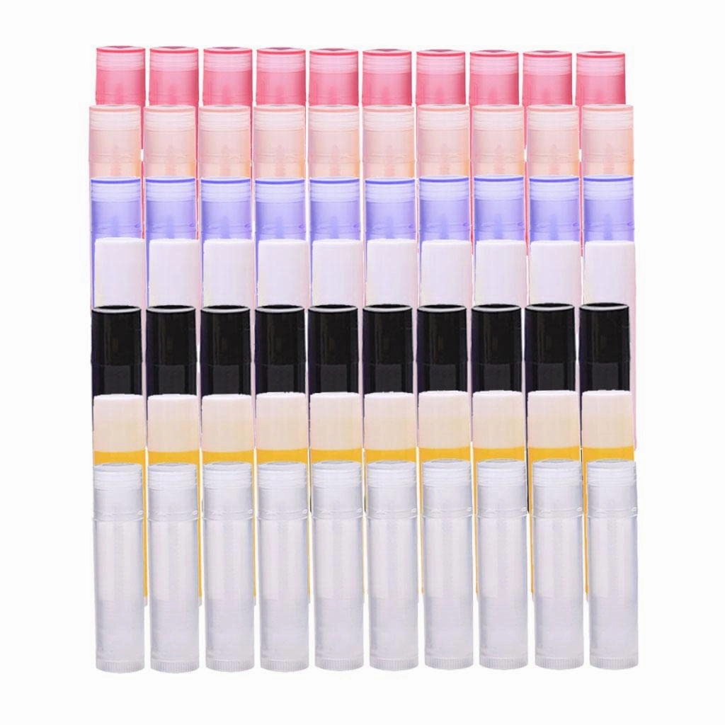 barenx 10 Pieces 5G Empty Lipstick Tubes Refillable Lip Gloss Balm Bottles Vials - Clear