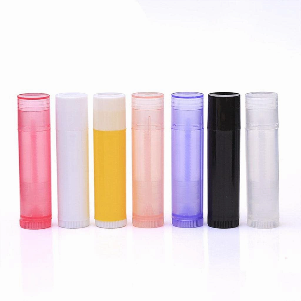 barenx 10 Pieces 5G Empty Lipstick Tubes Refillable Lip Gloss Balm Bottles Vials - Clear