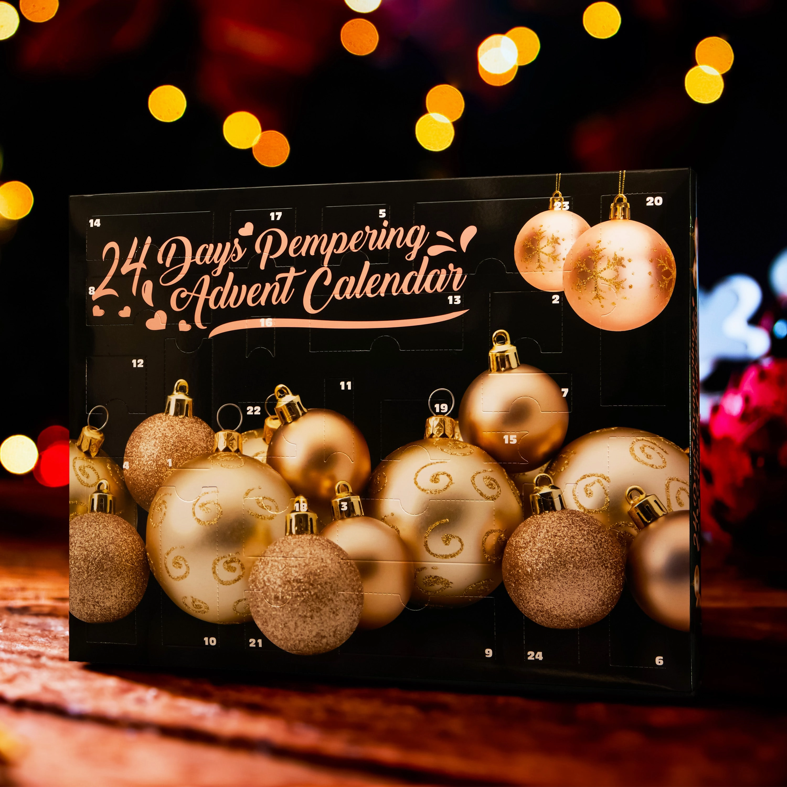 Beauty Advent Calendar 2025 for Women - Black/Gold