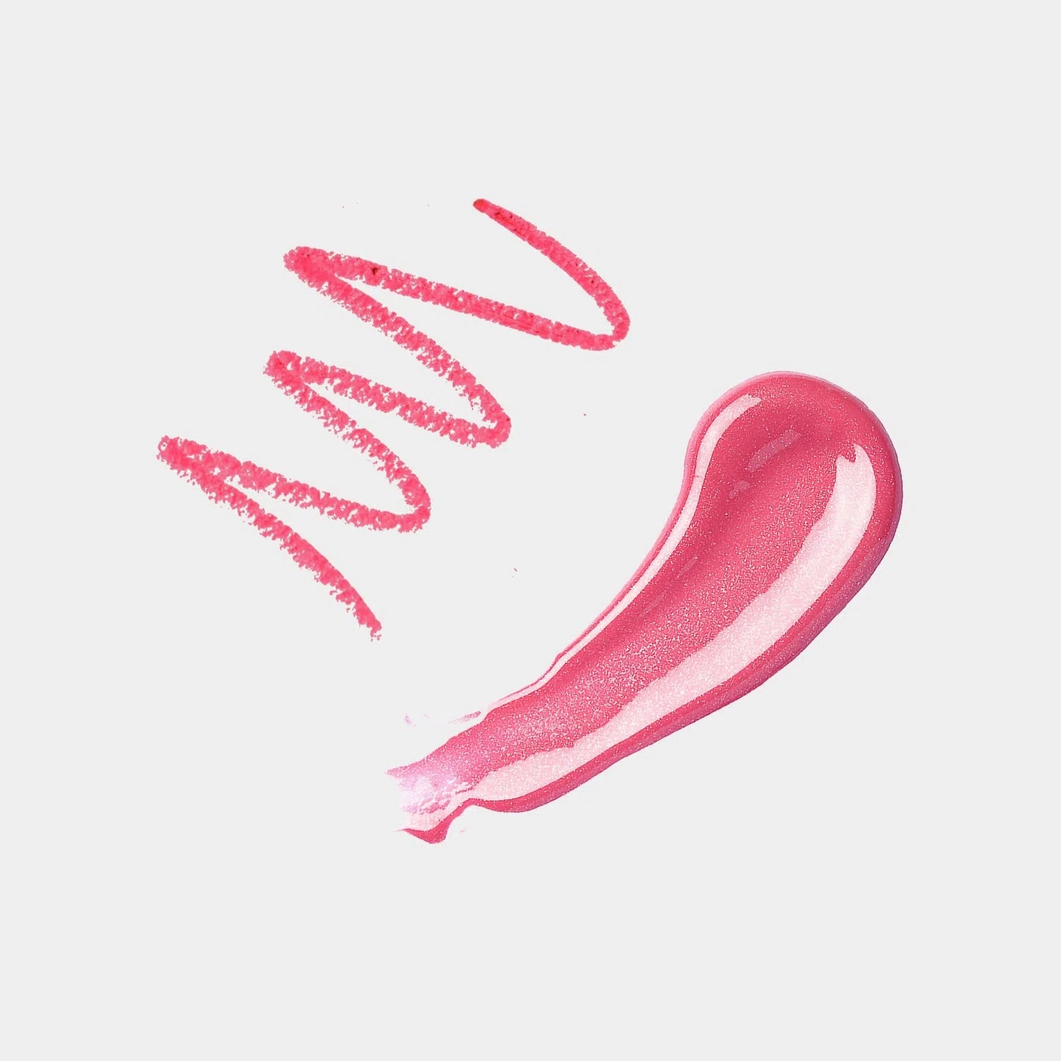 Berry Glimmer - 2Pcs Lip Kit, Lip Gloss & Lipliner Kit - Shimmer Pink