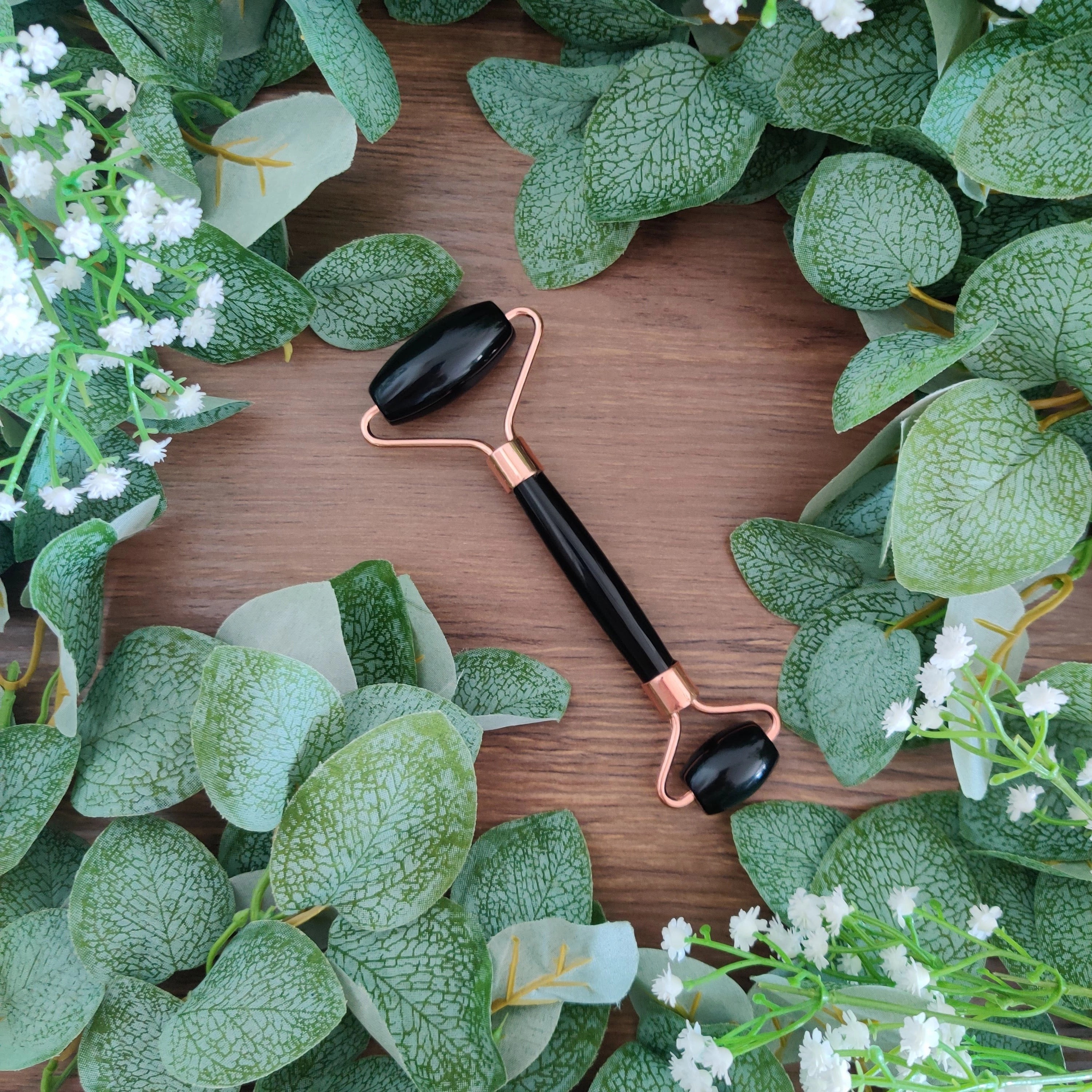 Black Obsidian Crystal Face Roller
