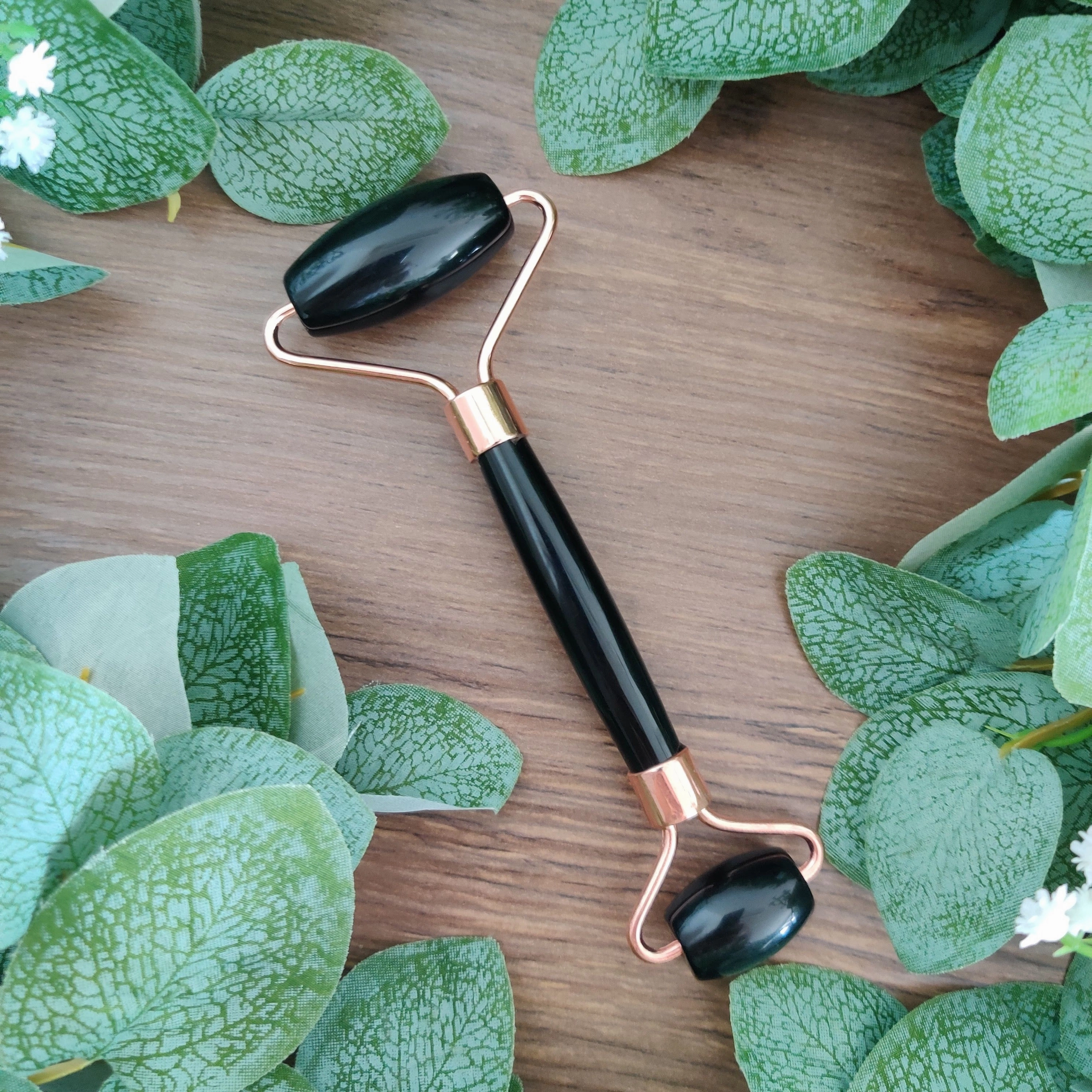 Black Obsidian Crystal Face Roller