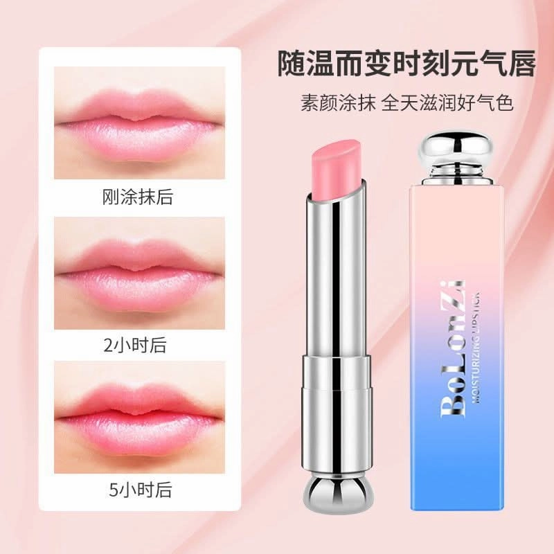 BOLONZI Color-Changing Lip Balm – Moisturizing & Nourishing Tinted Lip Care