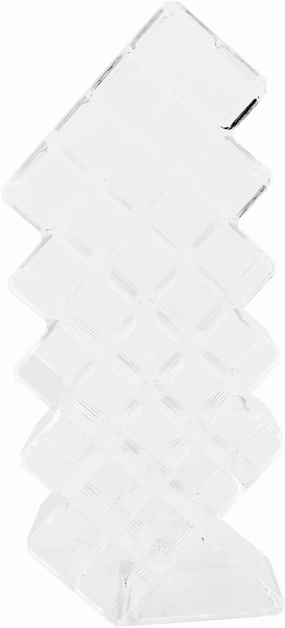 Cabilock Transparent Lipstick Holder Multi Compartment Storage Organizer Stand for Lip Gloss Lipstick Tubes Compact Stylish Design for Vanity Bathroom Bedroom Use