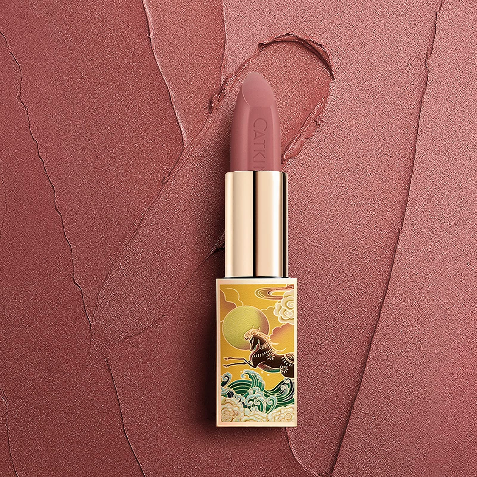 CATKIN 2Pcs Makeup Set Includes Moisturising Lip Balm C01 and Matte Lipstick CO157