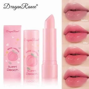 Changing Top-choice Lasting Waterproof Moisturizing 1PC Makeup Cost-efficient Care Peach Cosmetics Lip Lip Balm Lipstick Temperature Color Change Tinted