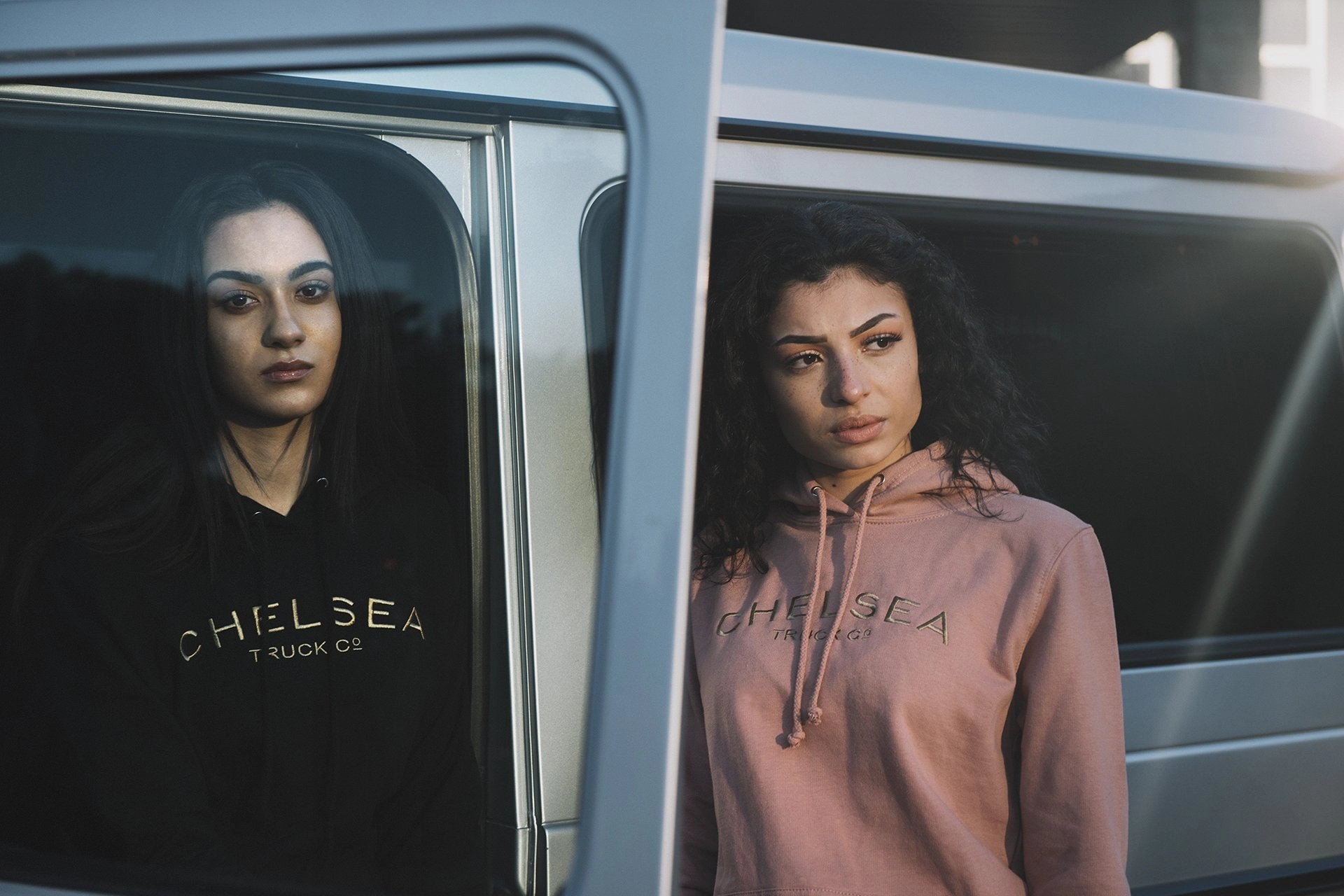 Chelsea Truck Co Hoodie - Dusty Pink with Gold Embroidery