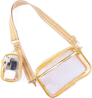 Clear Bag Stadium Approved, Clear Purses for Women, Transparent Crossbody Bag for Concerts, Festivals Sports Events