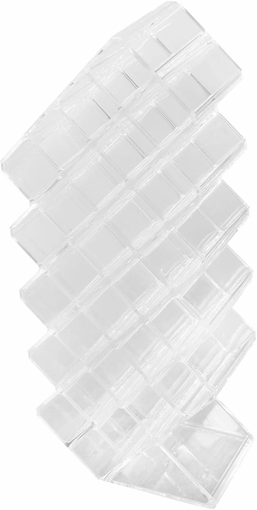 Clear Acrylic Lipstick Organizer Stand Elegant Makeup Holder for Lip Gloss and Lipstick Tubes Lightweight Storage for Bedroom and Vanity for Dressing Table