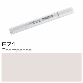 COPIC Sketch Coloured Marker Pen - (E-71) Champagne, For Art & Crafts, Colouring, Graphics, Highlighter, Design, Anime, Professional & Beginners, Art Supplies & Colouring Books