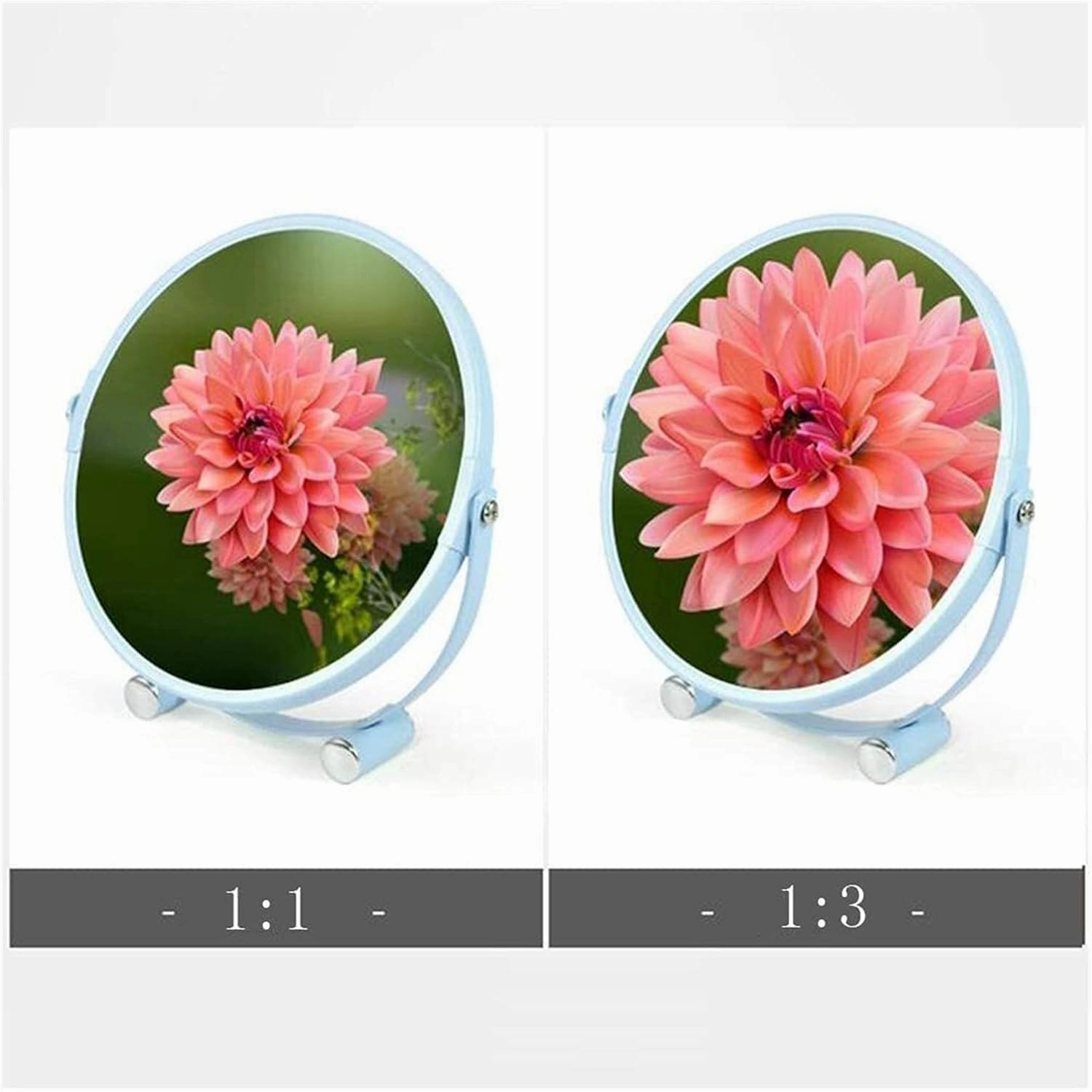 Cosmetic Mirror Makeup Mirror,Desktop Makeup Vanity Mirror, Two-Sided Beauty Mirror 3X Magnification Cosmetic