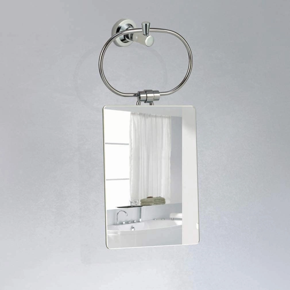 Cosmetic Mirror Makeup Vanity Mirror, Desktop 3X Magnification Beauty Mirror Cosmetic Mirror Bathroom Mirror Stainless Steel Little Mirror, 21cm*15cm, Silver