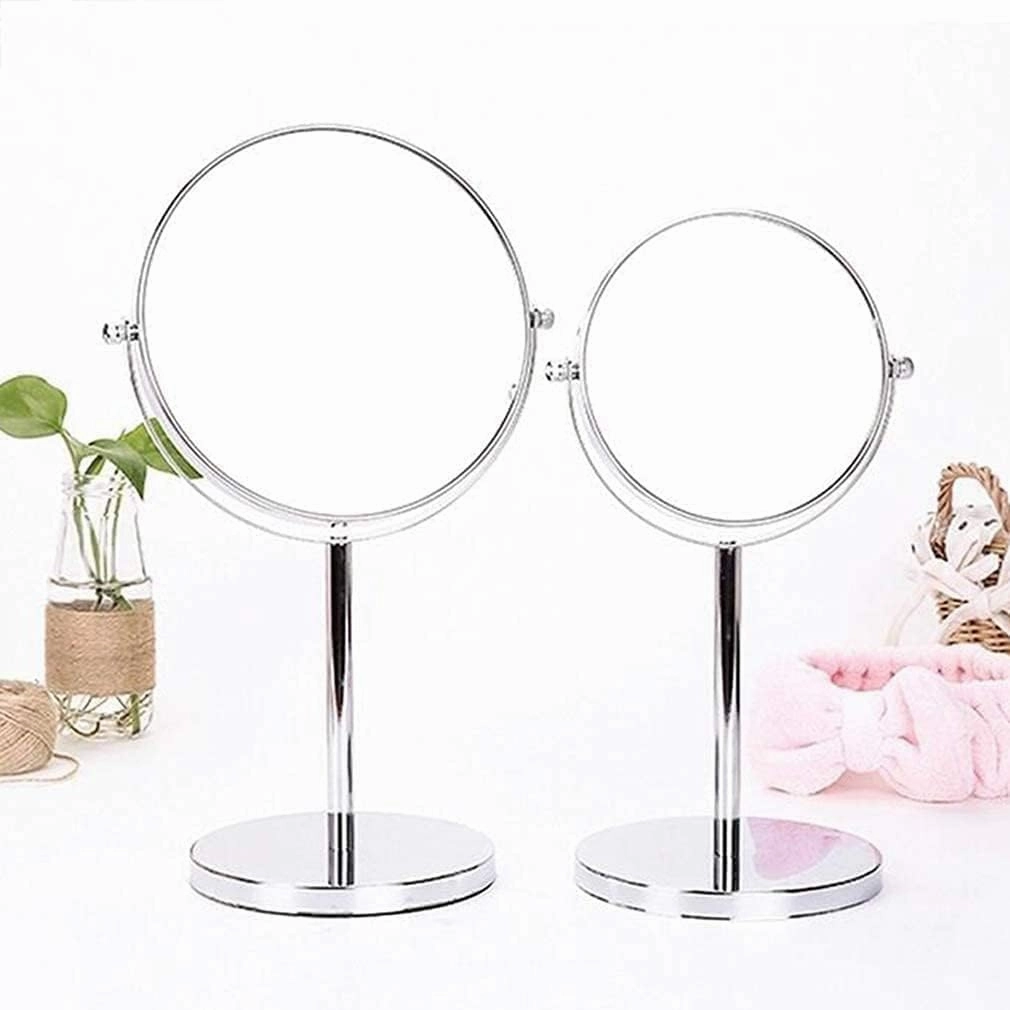 Cosmetic Mirror Makeup Vanity Mirror,Desktop Two-Sided Beauty Mirror 3X Magnification Cosmetic Mirror 360° Swivel Bathroom Mirror Little Mirror