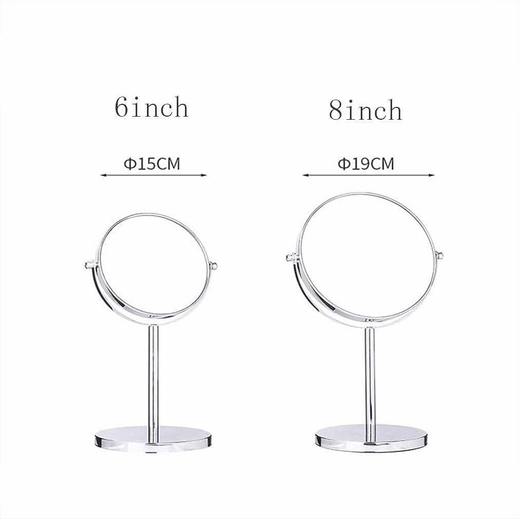 Cosmetic Mirror Makeup Vanity Mirror,Desktop Two-Sided Beauty Mirror 3X Magnification Cosmetic Mirror 360° Swivel Bathroom Mirror Little Mirror