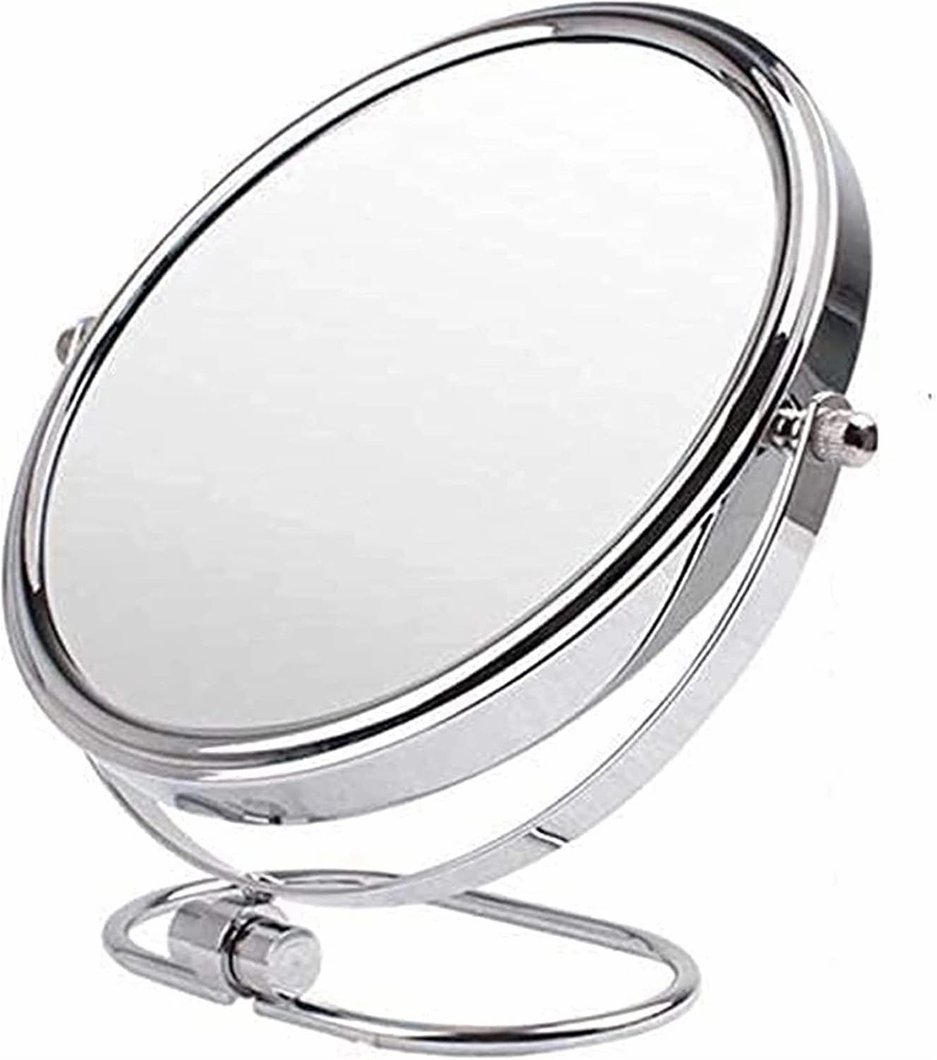 Cosmetic Mirror Makeup Vanity Mirror Desktop Two-Sided Beauty Mirror 3X Magnification Cosmetic Mirror 360° Swivel Bathroom Mirror Portable Little Mirror