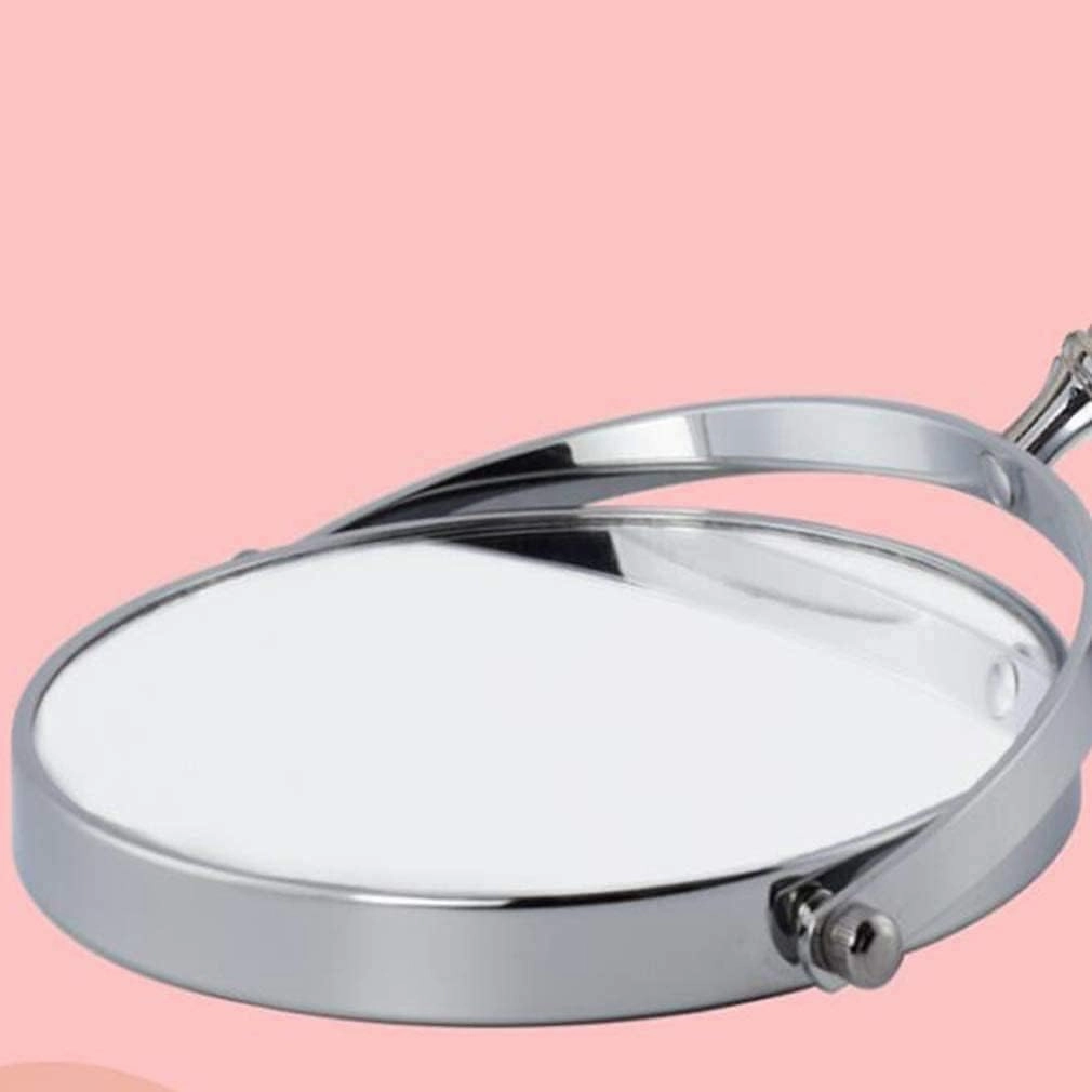 Cosmetic Mirror Makeup Vanity Mirror,Desktop Two-Sided Beauty Mirror Magnification Cosmetic Mirror 360° Swivel Bathroom Mirror Little Mirror(3X,8inch)