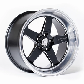 Cosmis Racing XT-005R Black w/ Machined Lip Wheel 20x9.5  15mm 6x139