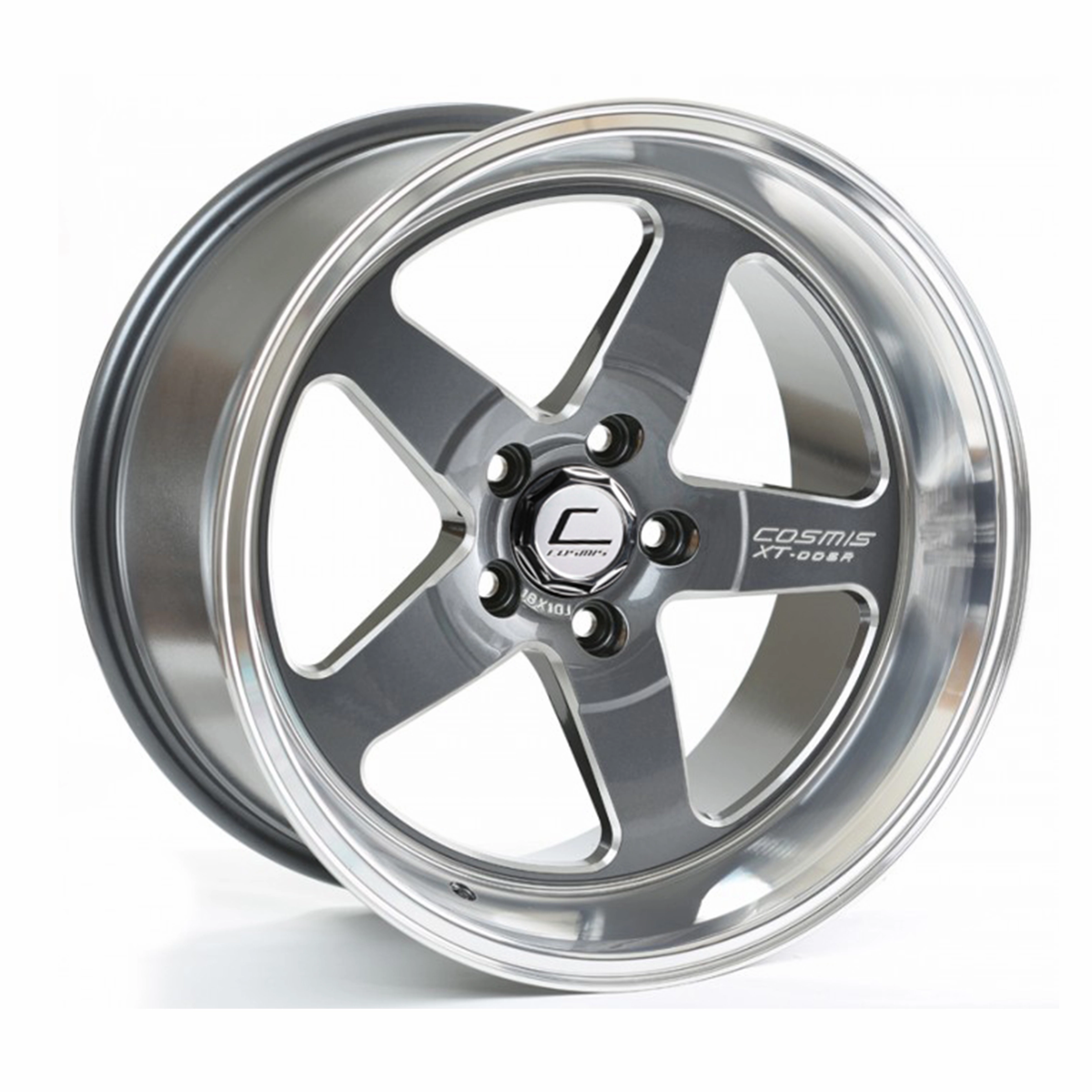 Cosmis Racing XT-005R Wheel Gun Metal w/ Machined Lip 18x10  20mm 5x120