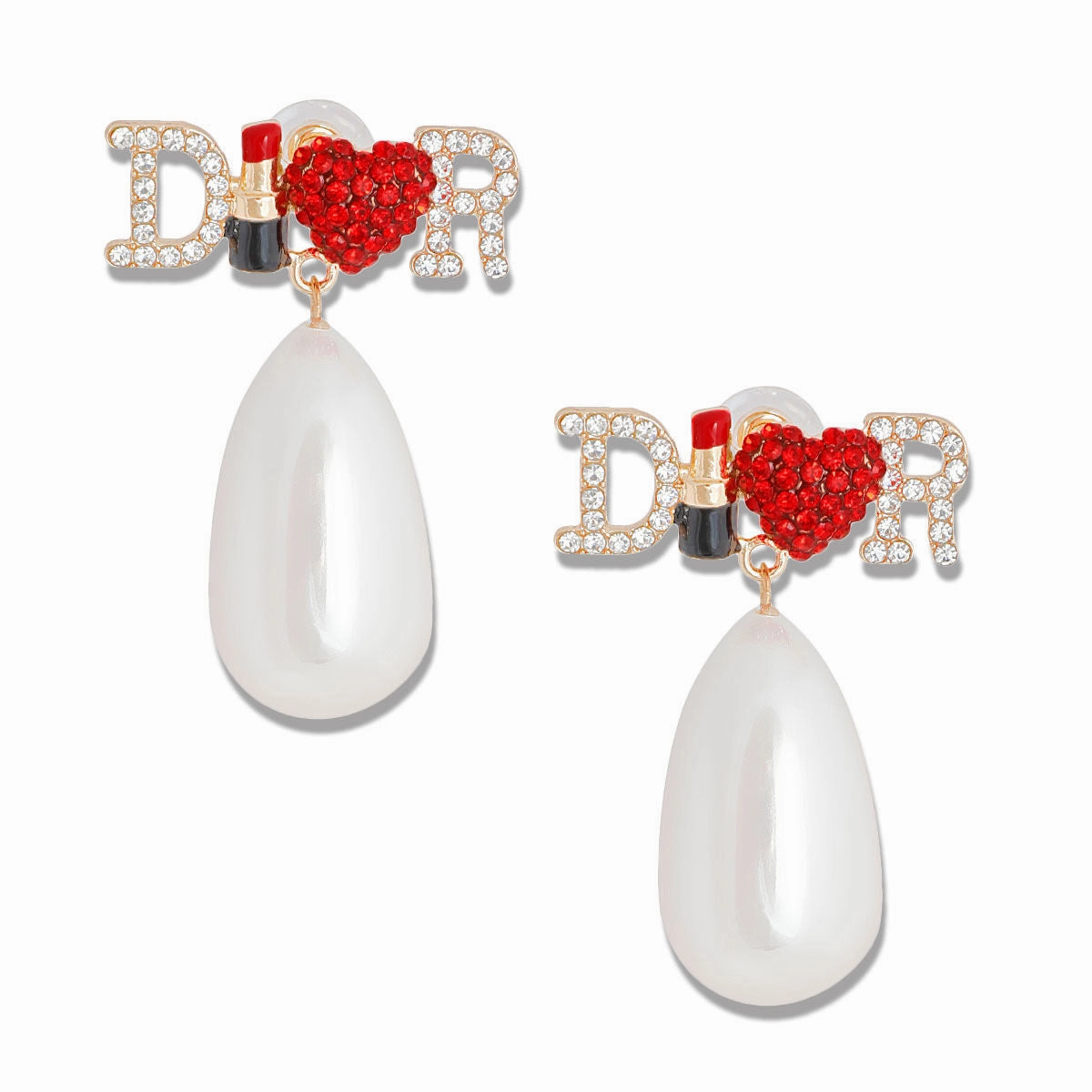 Cream Pearl Dangles - Bespoke Couture Elegance
