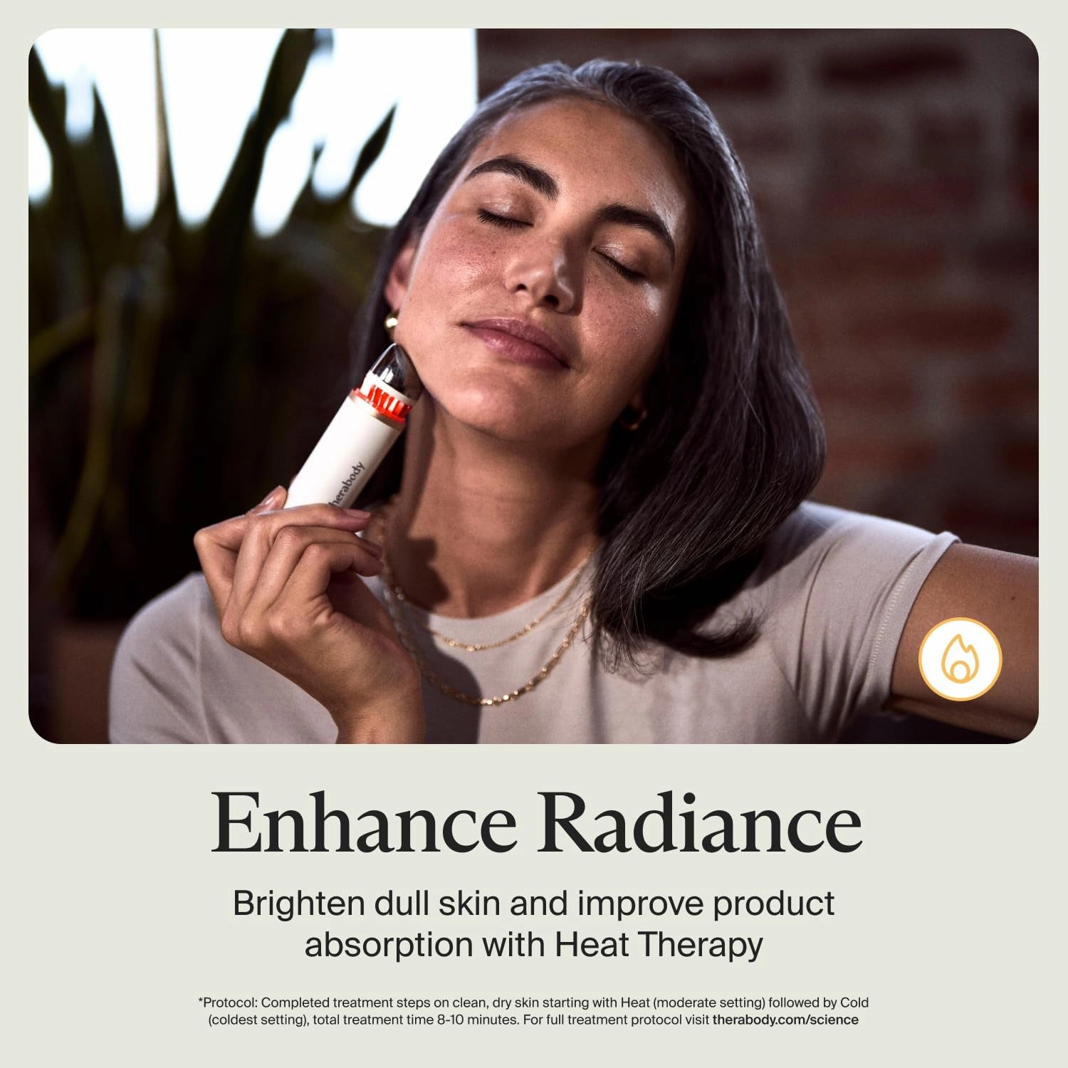 Depuffing Wand – Cold and Heat Skincare Treatment to Depuff and Glow; Beauty Wand, Face Roller and Eye Massager for Dark Circles and Radiant Skin, White